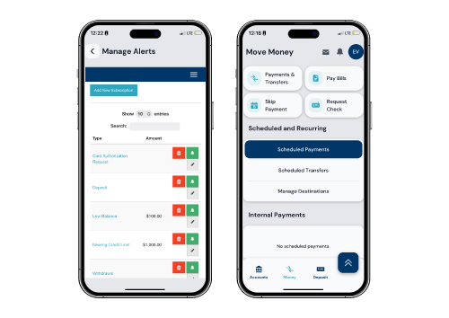 Mobile Banking Screenshots